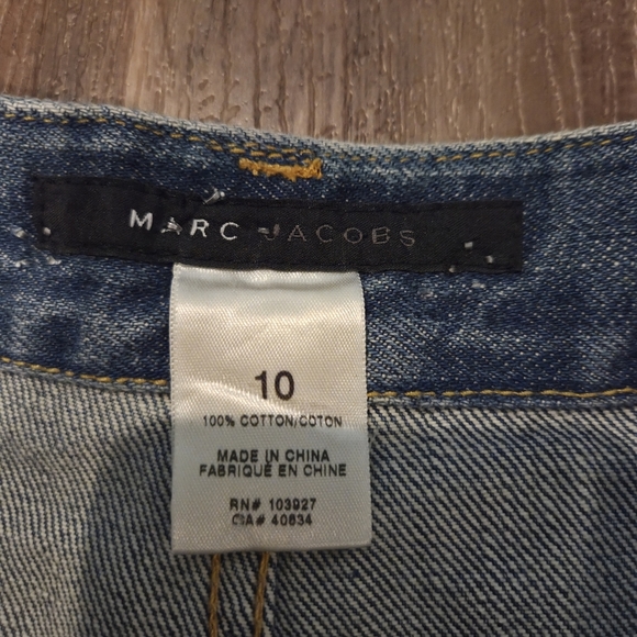Marc Jacobs Embellished Playful Denim Mini Skirt Size 10 Y2K - Picture 2 of 13